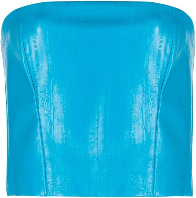ROTATE Strapless top Blauw