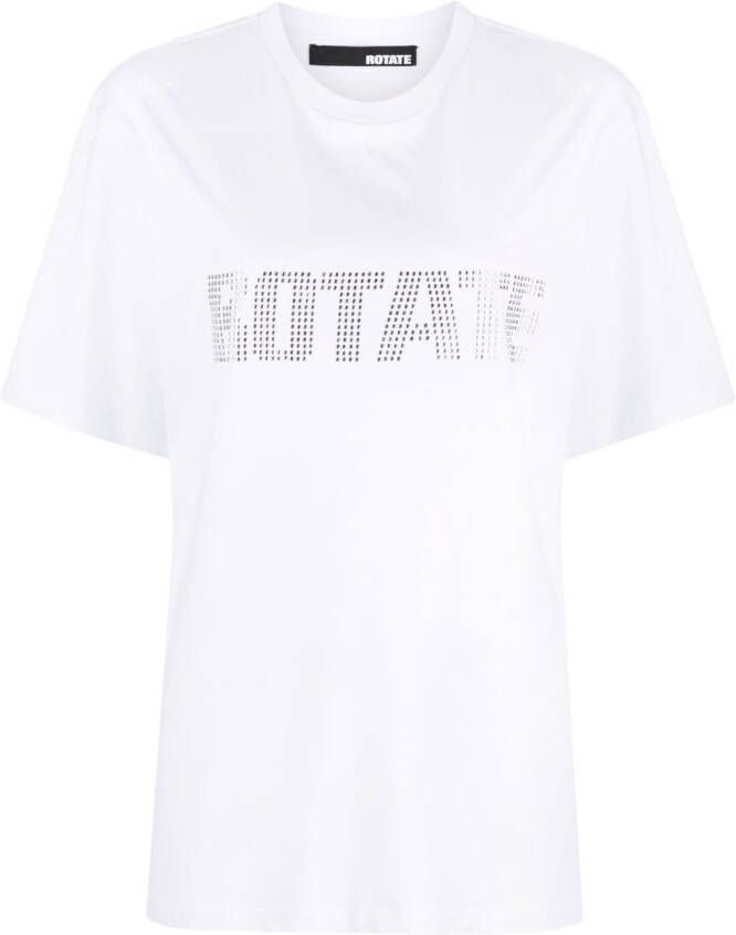 ROTATE BIRGER CHRISTENSEN T-shirt met logoprint Wit