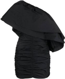 ROTATE Asymmetrische mini-jurk Zwart