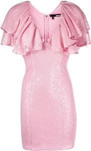 ROTATE Mini-jurk met pailletten Roze
