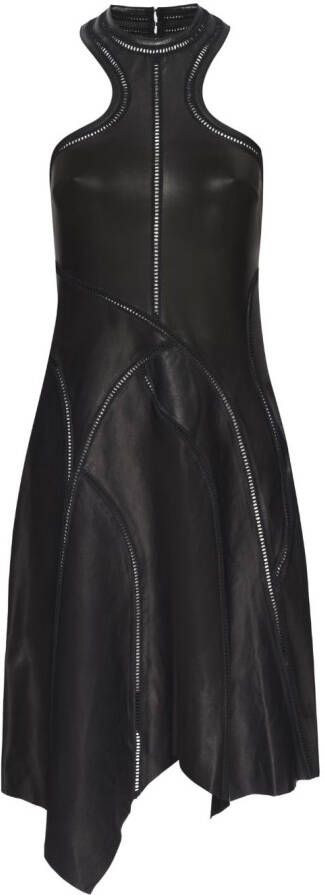 RTA Asymmetrische midi-jurk Zwart