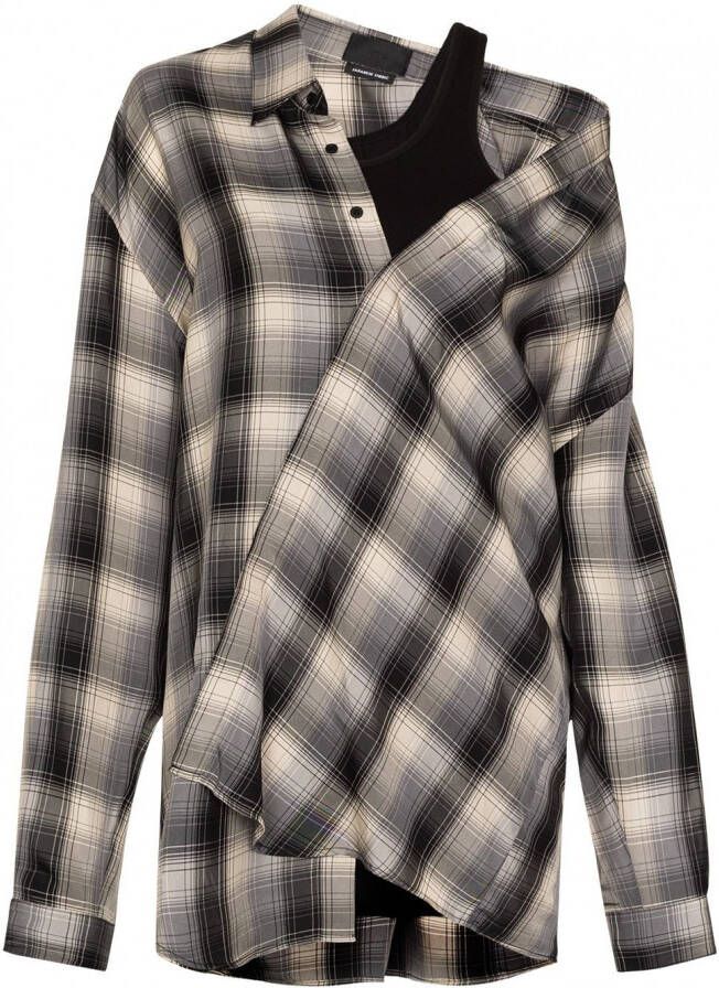 RTA Asymmetrische blouse Grijs