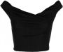 RTA Cropped top Zwart - Thumbnail 1