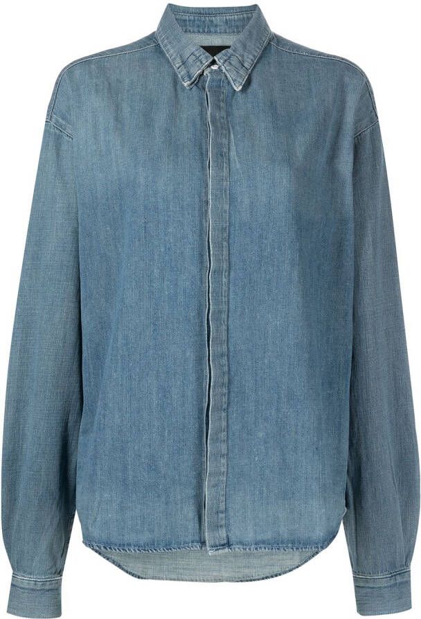 RTA Denim blouse Blauw