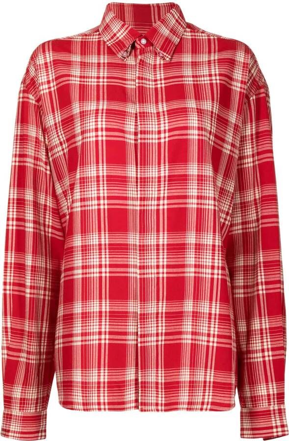 RTA Geruite blouse Rood