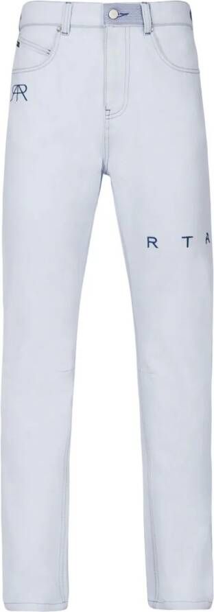 RTA Jeans met geborduurd logo Blauw