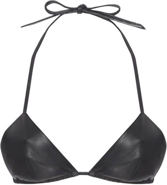 RTA Leren bralette Zwart