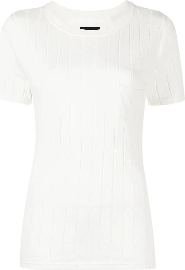 RTA Zijden T-shirt Wit