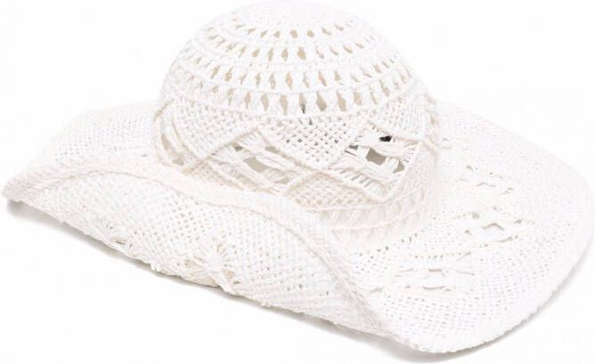 Ruslan Baginskiy Hoed met brede rand Wit