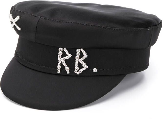 Ruslan Baginskiy Hoed met strass logo Zwart