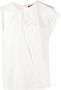 'S Max Mara T-shirt met asymmetrische mouwen Wit - Thumbnail 1