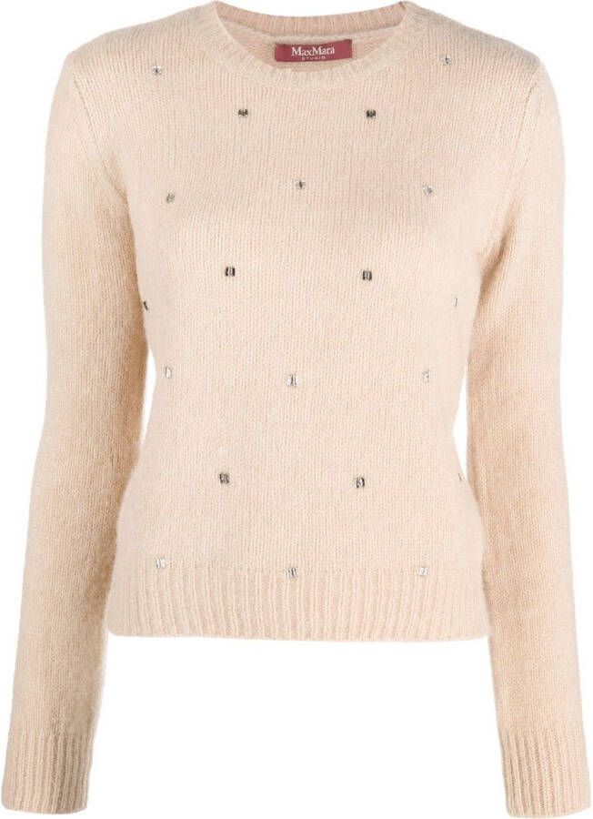'S Max Mara Trui met ronde hals Beige