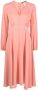 'S Max Mara Maxi-jurk met lange mouwen Oranje - Thumbnail 1