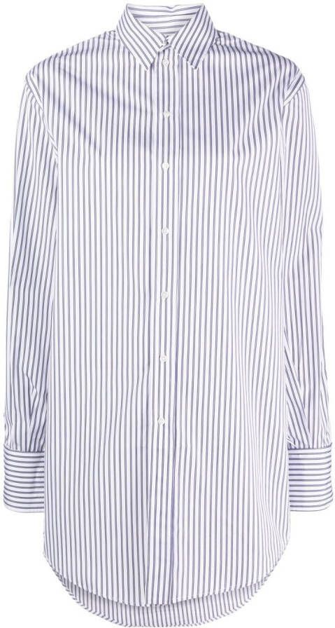 SA SU PHI Gestreepte blouse Wit