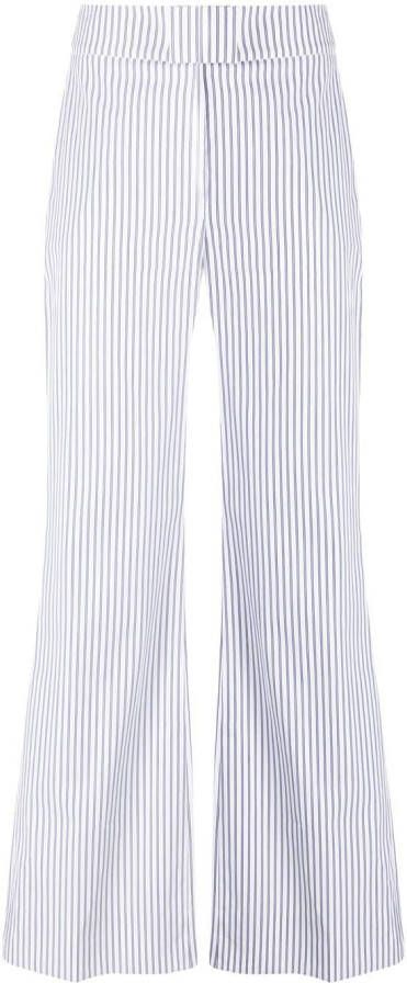 SA SU PHI Gestreepte broek Wit
