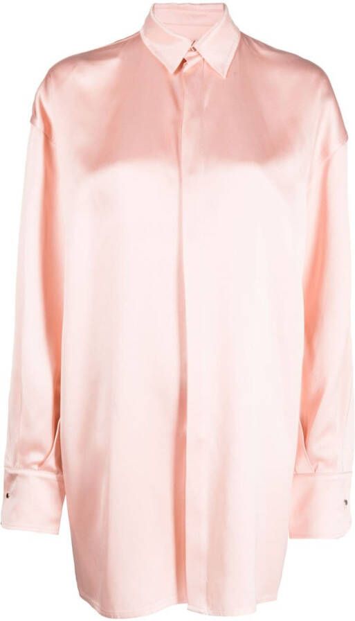 SA SU PHI Satijnen blouse Roze