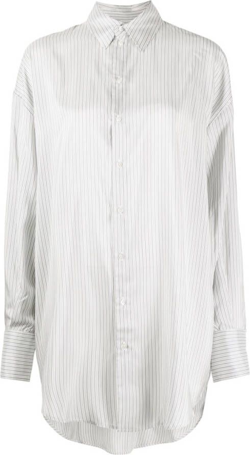 SA SU PHI Gestreepte blouse Wit
