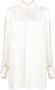 SA SU PHI Satijnen blouse Wit - Thumbnail 1