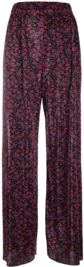 Sabina Musayev Jeans met bloemenprint Zwart