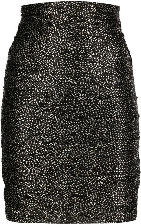 Sabina Musayev Metallic mini-rok Zwart