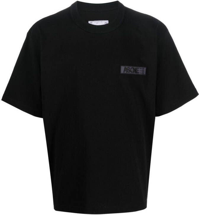 Sacai T-shirt met print Zwart