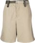Sacai Bermuda shorts met ceintuur Groen - Thumbnail 1
