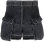 Sacai High waist shorts Zwart - Thumbnail 1