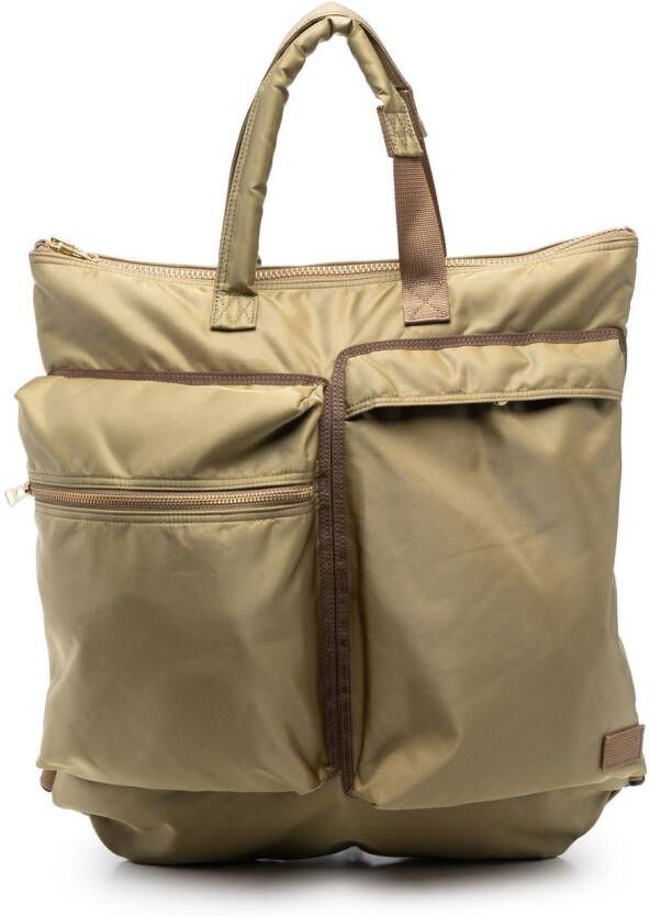 Sacai Cargo rugzak Groen