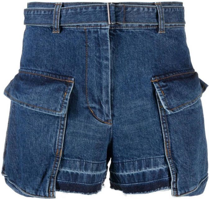 Sacai Cargo shorts Blauw
