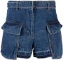 Sacai Cargo shorts Blauw - Thumbnail 1
