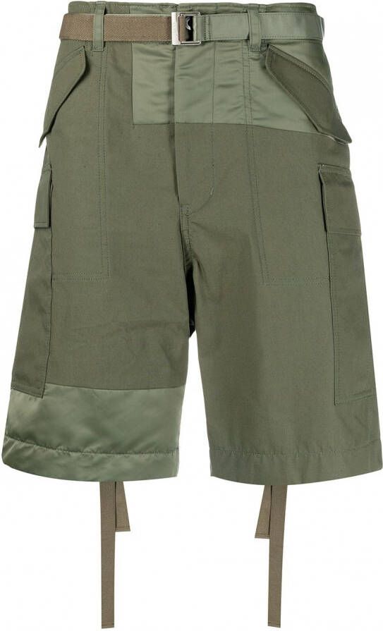 Sacai Cargo shorts Groen