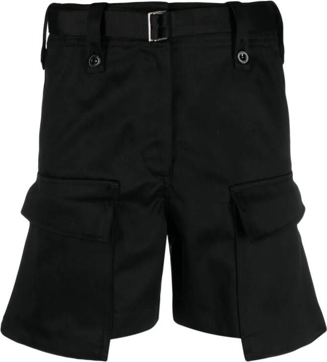 Sacai Cargo shorts Zwart