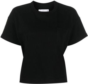 Sacai T-shirt met ronde hals Zwart