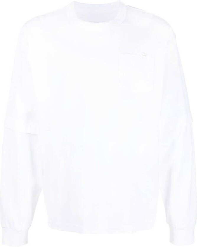 Sacai Gelaagde sweater Wit