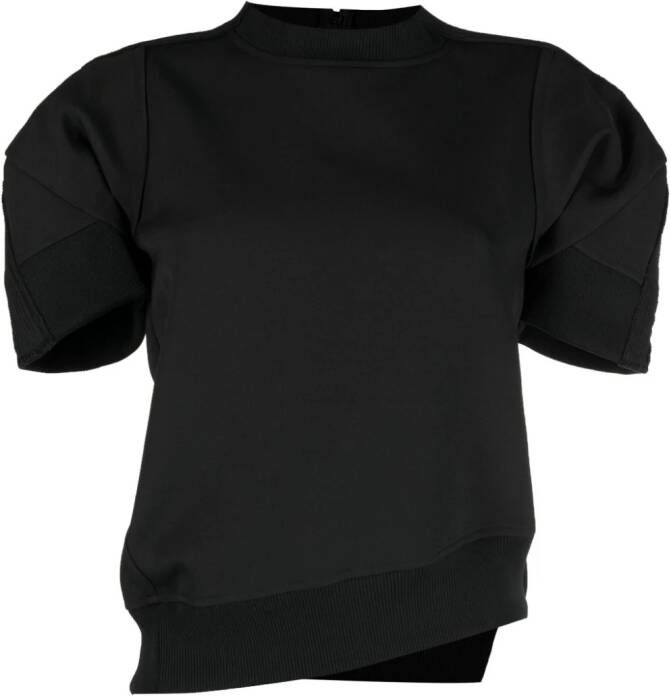 Sacai Gestreept T-shirt Zwart