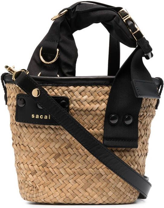 Sacai Geweven tas Beige