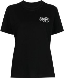 Sacai T-shirt met grafische print Zwart