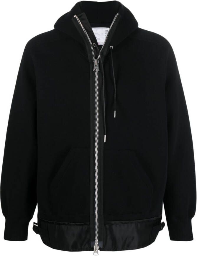 Sacai Hoodie van katoenmix Zwart