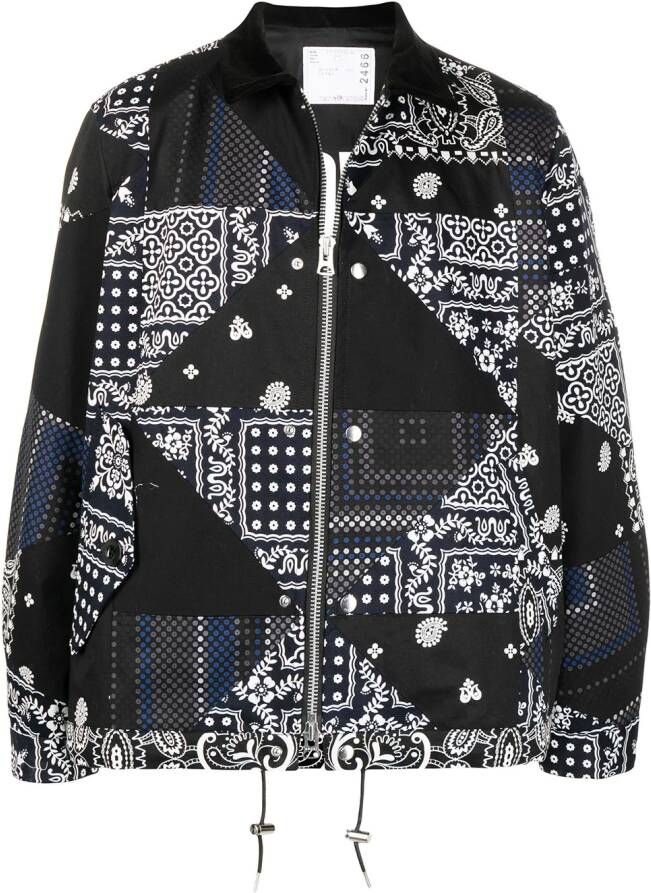 Sacai Jack met rits Zwart