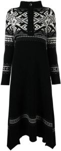 Sacai Gedrapeerde jurk Zwart