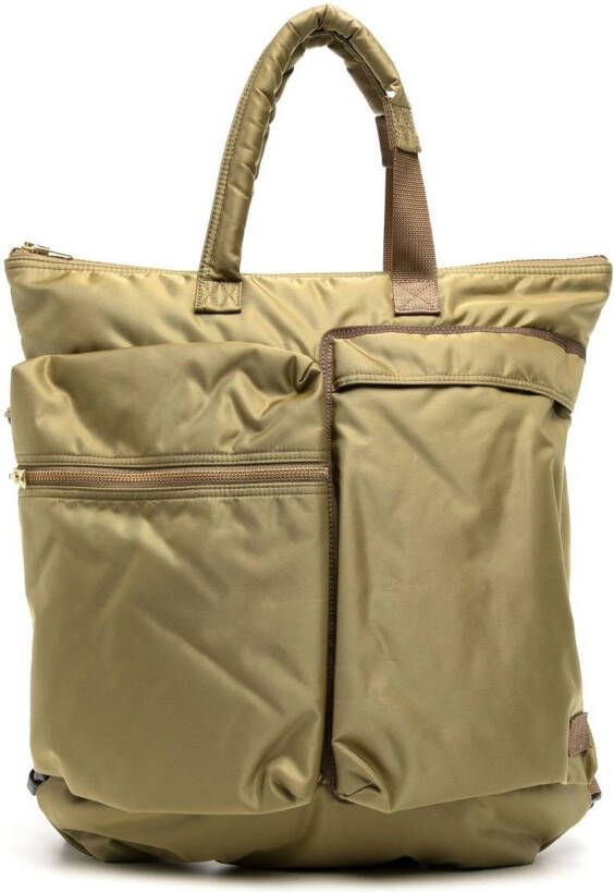 Sacai Rugzak met cargo zak Groen