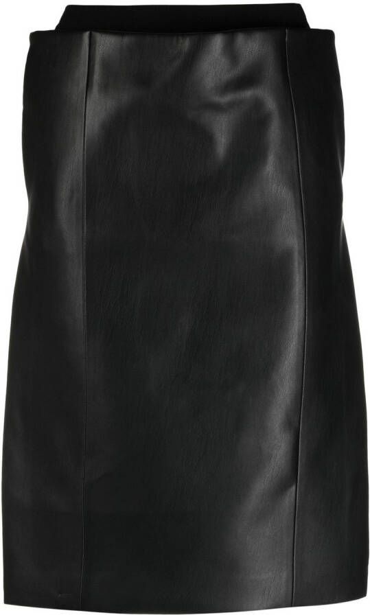 Sacai Leren rok Zwart