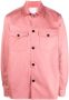 Sacai Overhemd met contrasterend vlak Roze - Thumbnail 1