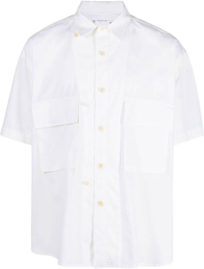 Sacai Overhemd met klepzakken Wit