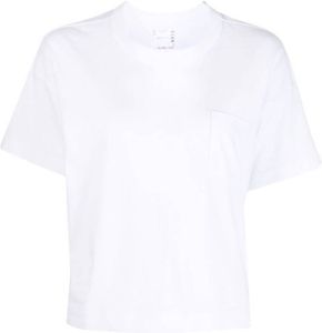 Sacai T-shirt met opgestikte zak Wit