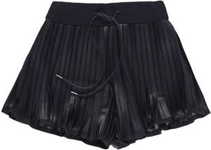 Sacai Geplooide shorts Zwart