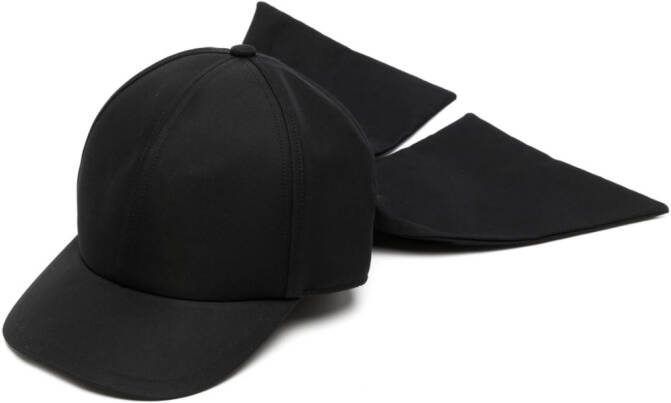 Sacai Pet met strik Zwart
