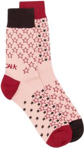 Sacai Sokken met sterrenprint Roze