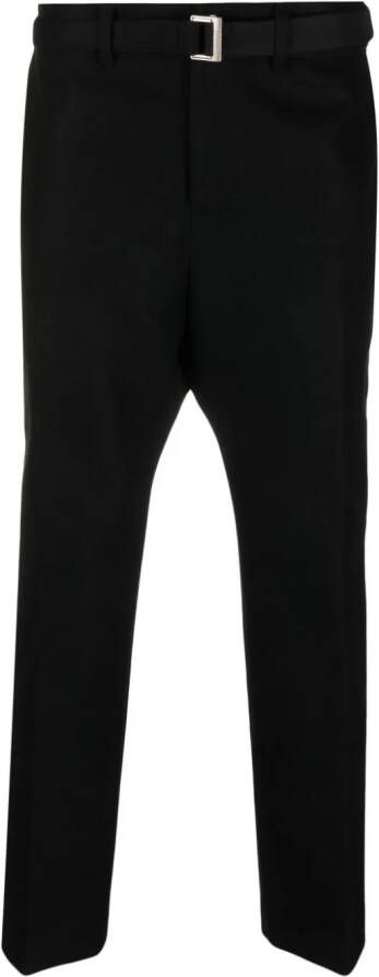 Sacai Straight broek Zwart