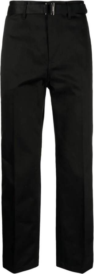 Sacai Straight broek Zwart